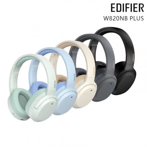 EDIFIER 漫步者 W820NB PLUS 抗噪 藍牙5.2 耳罩式耳機 經典黑 象牙白 典雅灰 晴空藍 薄荷綠