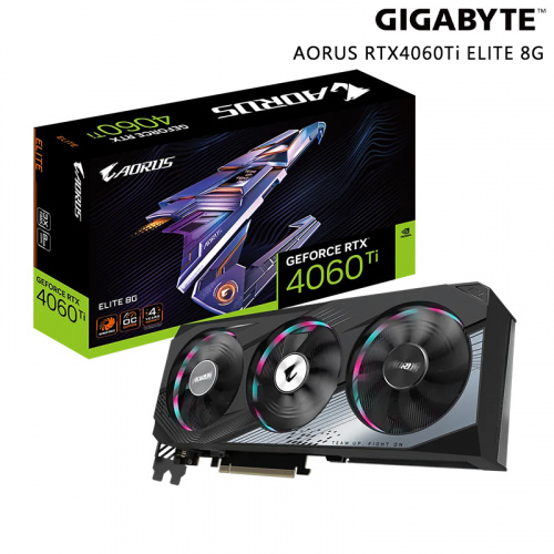 GIGABYTE 技嘉 AORUS GeForce RTX 4060 Ti ELITE 8G 顯示卡
