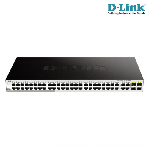 D-LINK 友訊 DGS-1210-52 48埠Gigabit +4埠 SFP Layer 2 智慧型網管交換器