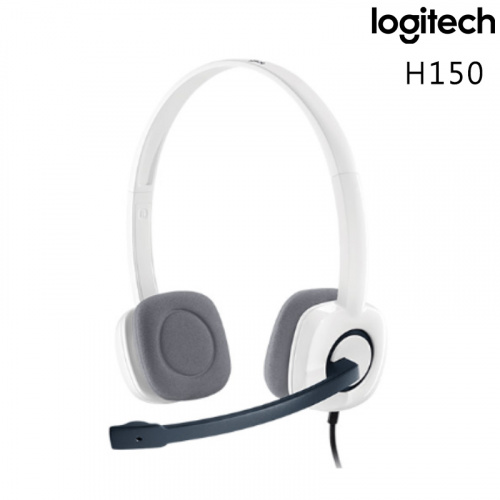 LOGITECH 羅技 H150 立體聲 耳機麥克風 耳麥 白色