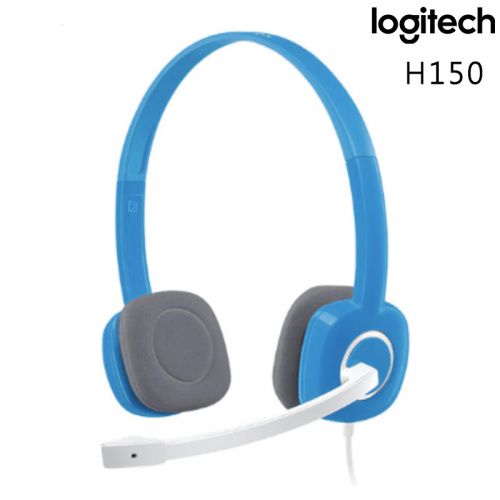 LOGITECH 羅技 H150 立體聲 耳機麥克風 耳麥 藍色
