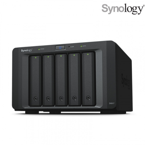 Synology DiskStation DX517 NAS網路儲存伺服器【5BAY擴充槽】