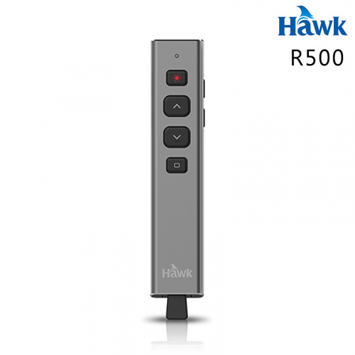 Hawk 浩客 R500 影響力 2.4GHz 無線簡報器 紅光 鐵灰色 12-HCR500RGA