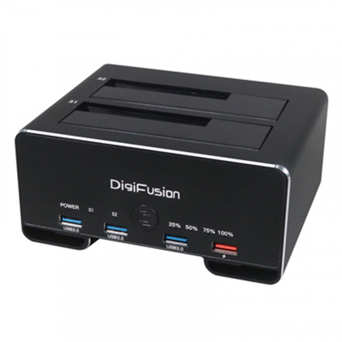 Digifusion 伽利略 CU3H09B USB3.1 Gen1 2.5/3.5吋 雙 SATA 鋁合金 硬碟拷貝機 + HUB