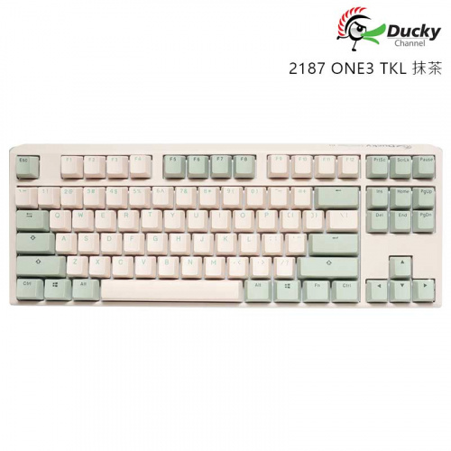 DUCKY 創傑 DKON2187 ONE3 抹茶 87鍵 中文 綠帽 米綠蓋 機械鍵盤 茶軸BTWPDMAEGGC1 青軸CTWPDMAEGGC1 紅軸 RTWPDMAEGGC1