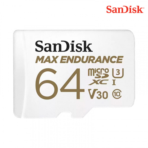 SANDISK 晨碟 MAX ENDURANCE MicroSDXC V30 64G 極致耐寫度 記憶卡 SDSQQVR-064G-GN6IA