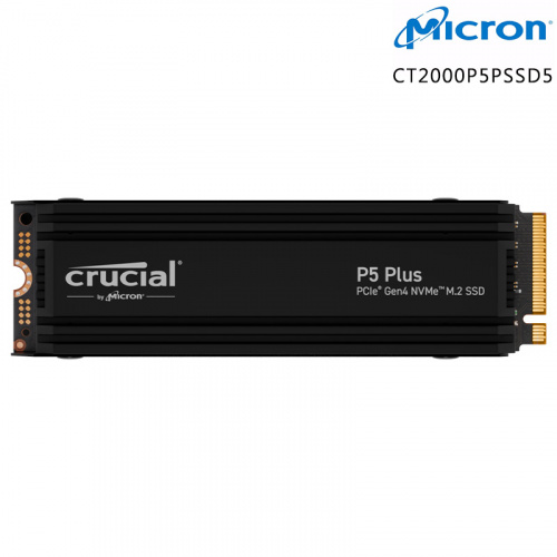 MICRON 美光 P5 PLUS 2TB M.2 PCIe Gen4 SSD固態硬碟 散熱片版本 五年保固 CT2000P5PSSD5