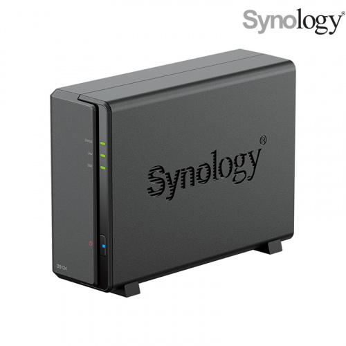 Synology DiskStation DS124+ NAS網路儲存伺服器【1BAY/Realtek四核/1GB】