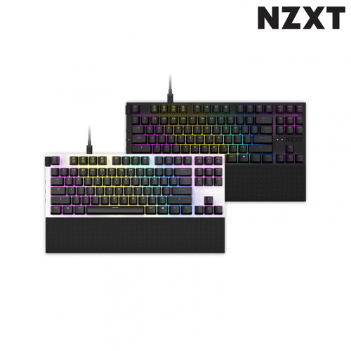 NZXT 恩傑 FUNCTION TKL 80% 模組化 靜音機械鍵盤 黑色 白色