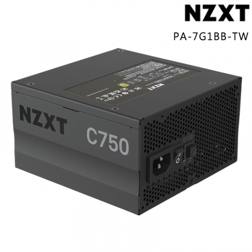 NZXT C750 750W 電源供應器 金牌 全模組 全日系電容 12年保固