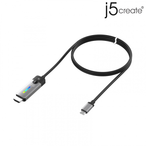 j5 create 凱捷國際 JCC157 USB-C 轉 HDMI 2.1 轉接線  1.8米