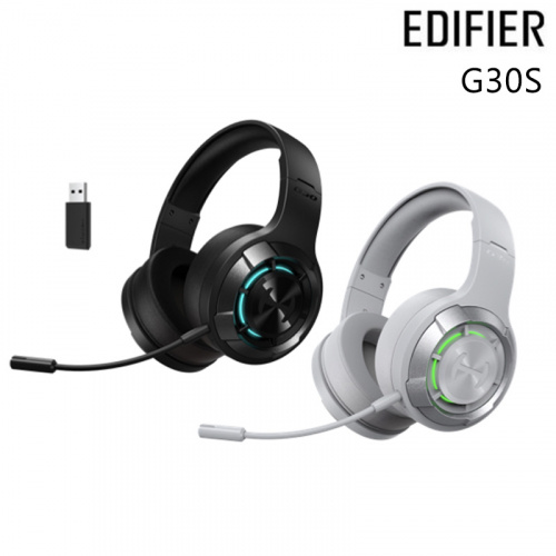 EDIFIER 漫步者 G30S 超低延遲 雙模 無線 藍牙 電競耳麥 耳機 黑色 灰色