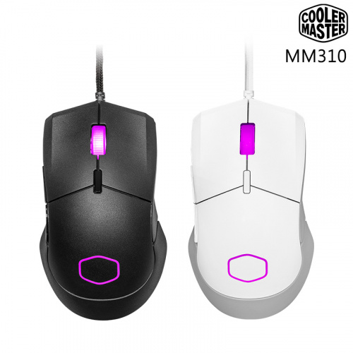 COOLER MASTER 酷碼 MM310 RGB 有線 電競 滑鼠 黑色 白色