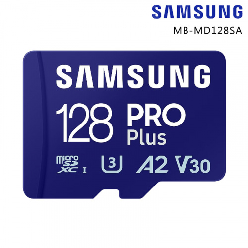 SAMSUNG 三星 PRO PLUS microSDXC UHS-I U3 A2 V30 128GB 記憶卡 MB-MD128SA /APC
