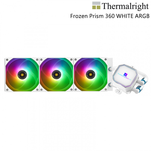 THERMALRIGHT 利民 Frozen Prism 360 WHITE ARGB 一體式 水冷 散熱器 白色版