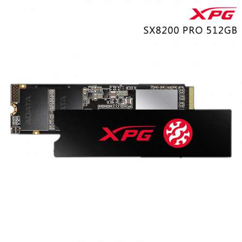 ADATA 威剛 XPG SX8200 Pro 512GB M.2 PCIe Gen3 SSD固態硬碟 五年保固 附贈散熱片 ASX8200PNP-512GT-C