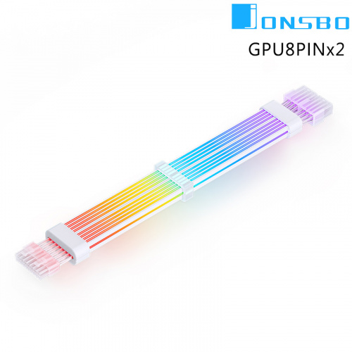 JONSBO 喬思伯 DY-2 GPU 8PINx2 (6+2) ARGB 顯示卡 電源發光 延長線
