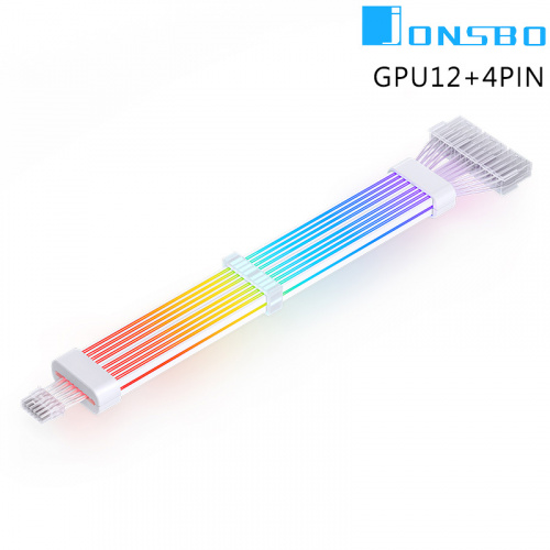JONSBO 喬思伯 DY-2 GPU12+4PIN (12VHPWR) ARGB 顯示卡 電源發光 延長線