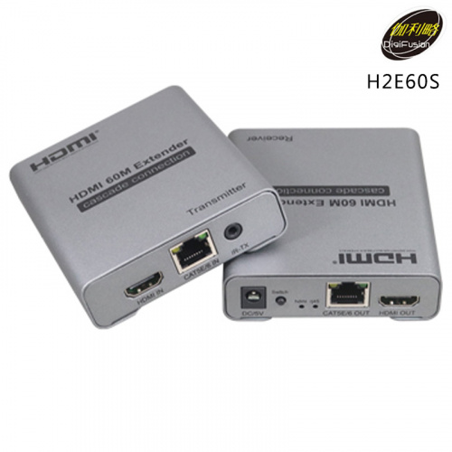 DIGIFUSION 伽利略 H2E60S HDMI 4K@60Hz 網路線 影音延伸器 60m (不含網路線)