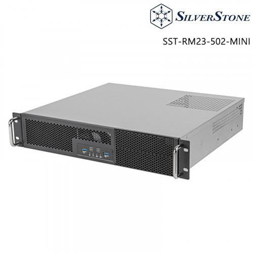 SilverStone 銀欣 RM23-502-MINI IPC工業機殼<BR>【2U/M-ATX/CPU高6.5cm/支援ATX,2U Redundant電供/滑軌另售】