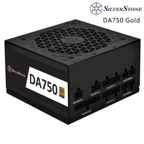 SILVERSTONE 銀欣 DA750 Gold 80 PLUS 金牌 750W 全模組 全日系 電源供應器 SST-DA750-G
