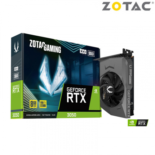 ZOTAC 索泰 GAMING GeForce RTX 3050 ECO SOLO 8G (ZT-A30500R-10L) 顯示卡