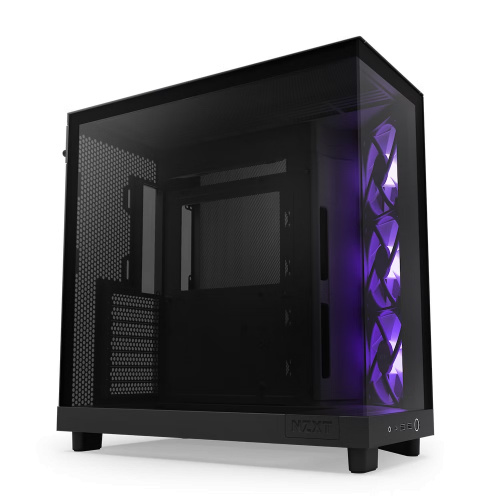 NZXT 恩傑 H6 FLOW RGB ATX電腦機殼 黑色 玻璃透側 預裝 F120 RGB CORE 核心扇x3 CC-H61FB-R1