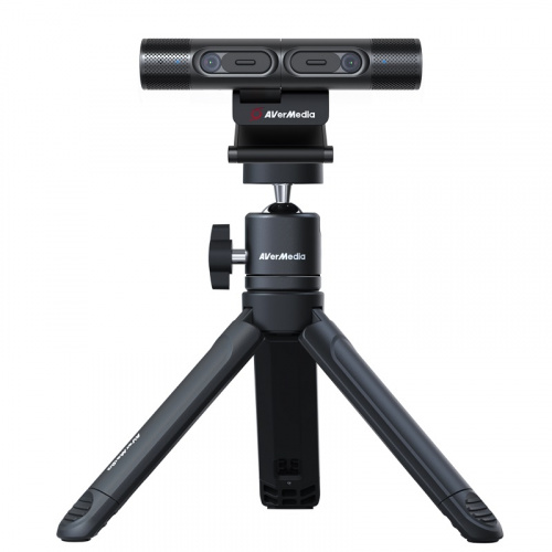 AverMedia 圓剛 PW313D 旋轉式鏡頭 雙鏡頭網路攝影機 黑色