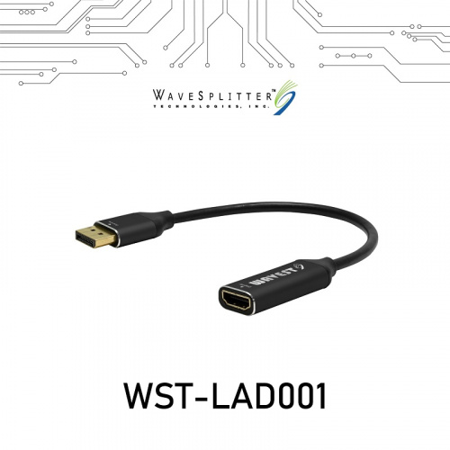 WaveSplitter 威世波 WST-LAD001 主動式DisplayPort 1.4 to HDMI 8K60Hz HDR轉接器