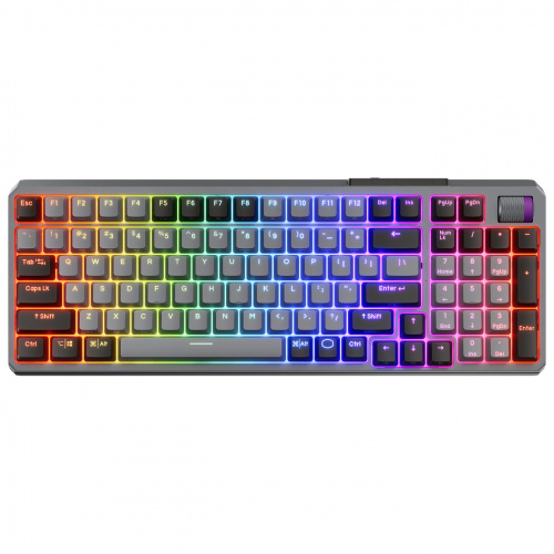 Cooler Master酷碼 MK770 RGB無線三模機械式鍵盤【黑灰色/紅軸/白軸】