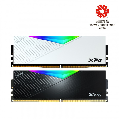 ADATA 威剛 XPG LANCER RGB 16GBx2 DDR5-6000 記憶體 雙通道 CL30 黑/白散熱片