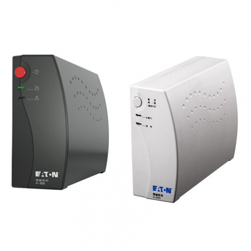 EATON 飛瑞 A500 離線式 UPS不斷電系統 黑/白色
