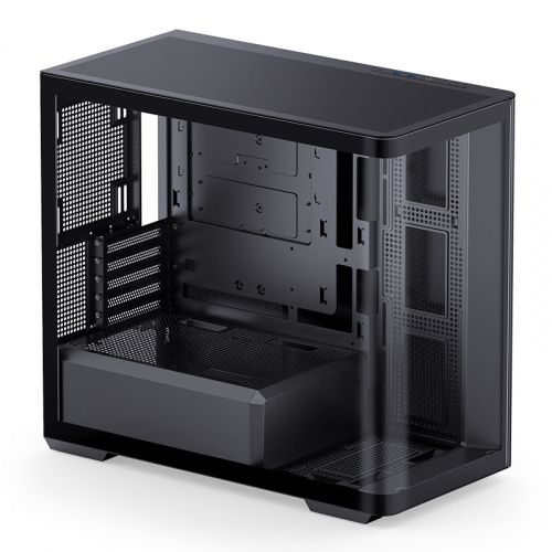 JONSBO 喬思伯 D300 黑色 M-ATX電腦機殼 全景式玻璃透側