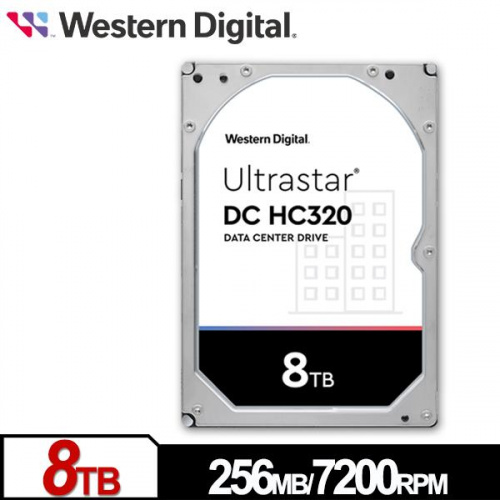 WD HC320 4TB 企業級 3.5吋 HDD硬碟 7200轉 五年保固 HUS728T8TALE6L4/0B36404