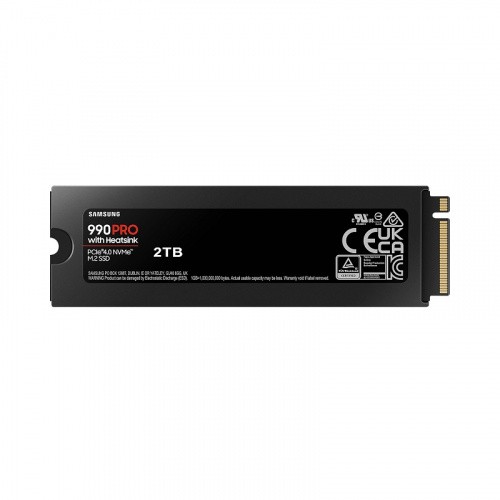 Samsung 三星 990 PRO 2TB M.2 PCIe Gen4 SSD固態硬碟 散熱片版本 五年保固 MZ-V9P2T0CW