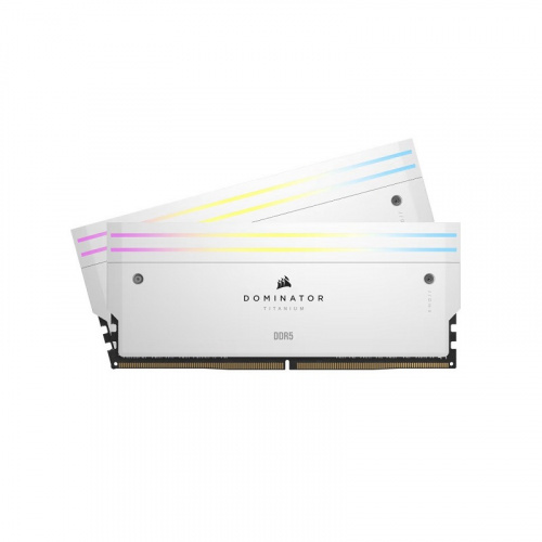 CORSAIR 海盜船 Dominator Platinum RGB 32GBx2 DDR5-6400 記憶體 CL32 雙通道 白散熱片 CMP64GX5M2B6400C32W