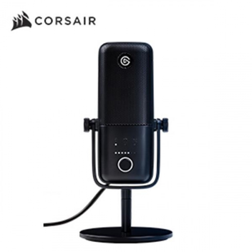 CORSAIR 海盜船 WAVE:3 數位 電容式麥克風 廣播級麥克風 黑色【10MAB9901】