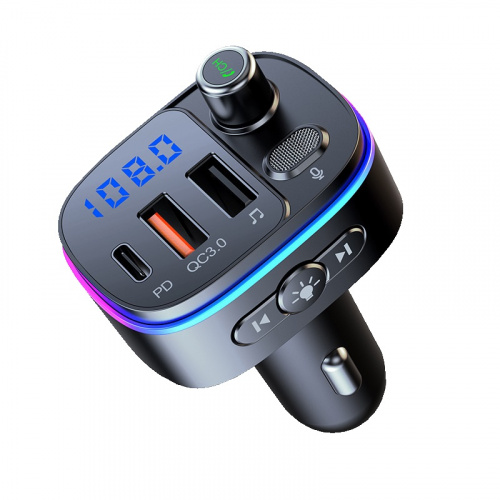 Songwin 尚之宇 CAR3000 QC3.0+PD LED藍牙車充器 [ FM / 車充 / 麥克風 / LED 燈 / USB 音樂播放口 多功能 ]