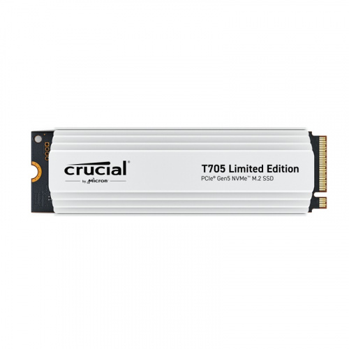 Micron 美光 T705 2TB M.2 PCIe Gen5 SSD固態硬碟 白散熱片 限量款 五年保固 CT2000T705SSD5A