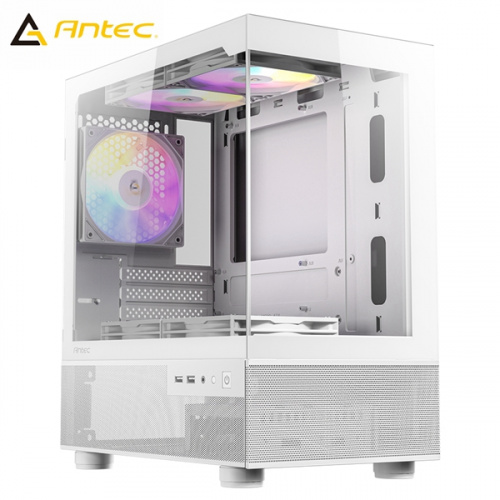 Antec 安鈦克 CX200M RGB(W) 全景式電腦機殼 白色<BR>【M-ATX/顯卡長33cm/CPU高18.5cm/預裝定光風扇x5】