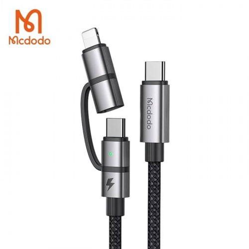 MCDODO 麥多多 CA-0450 威爾斯系列 USB 3二合一PD快充數據線 C TO C+L 1.2M 